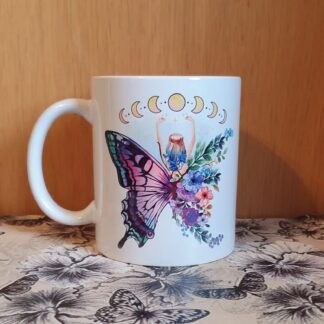 Fairy Butterfly moon phase - 11oz Ceramic Mug